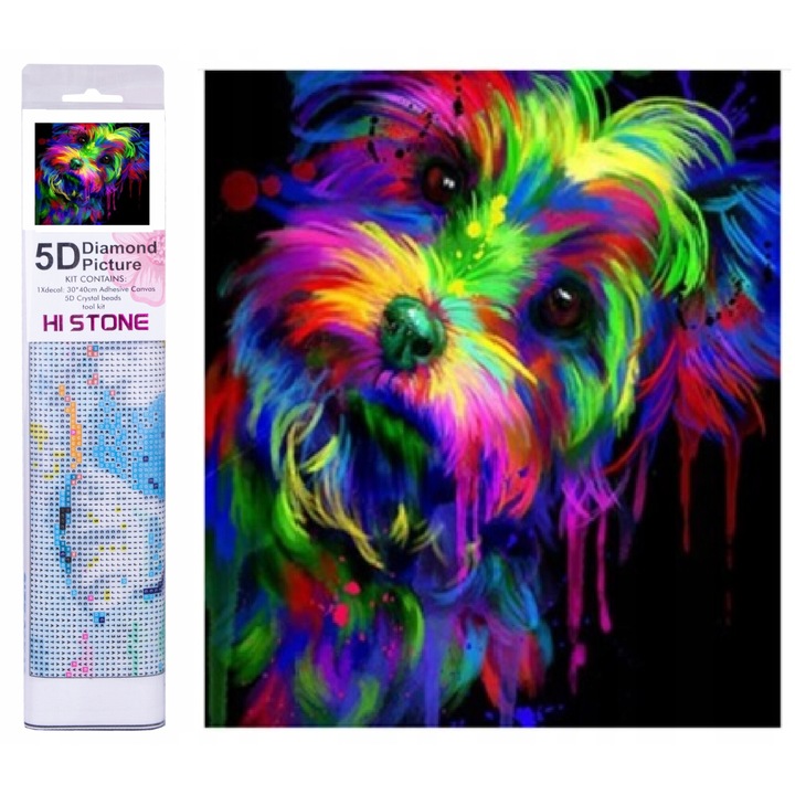 Set de Artizanat Norimpex, Mozaic cu Diamante, "Pies Art", 30x40cm