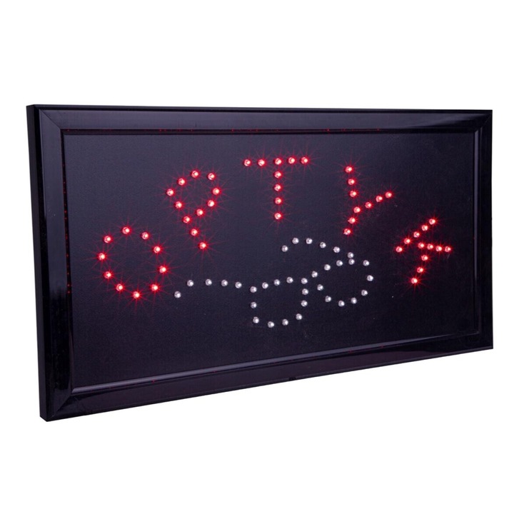 Tabla LED neon Norimpex, efect luminos, pentru interior, 51x3.5x26cm