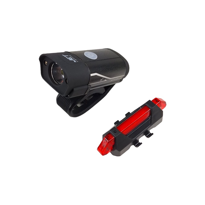 Set far DSX fata/spate biciclete 110C, cu fir pentru dinam in butuc