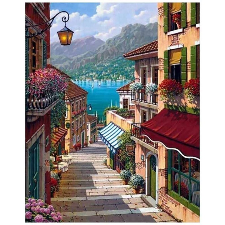 Set de Artizanat Norimpex, tablou din cristale, multicolor, 40x30cm