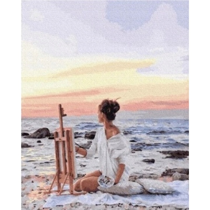 Set de Artizanat Norimpex, tablou din cristale, multicolor, 30x40cm