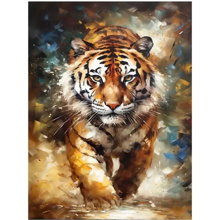 Set de Artizanat Norimpex, Mozaica cu Diamante, Tygrys w Biegu, 30x40cm