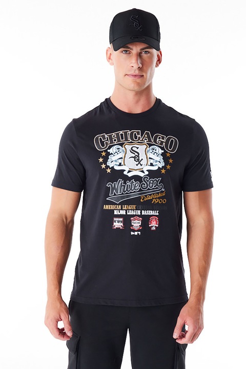 New Era, Памучна тениска Chicago Cubs, Черен