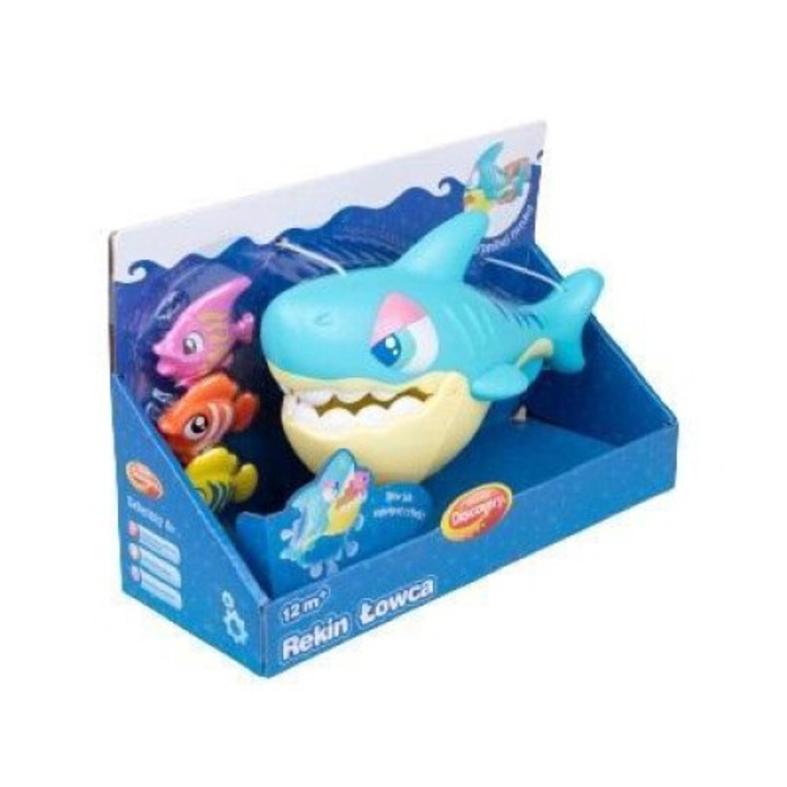 Fürdőjáték, Dumel, cápa készlet halakkal, 12 hónapos kortól