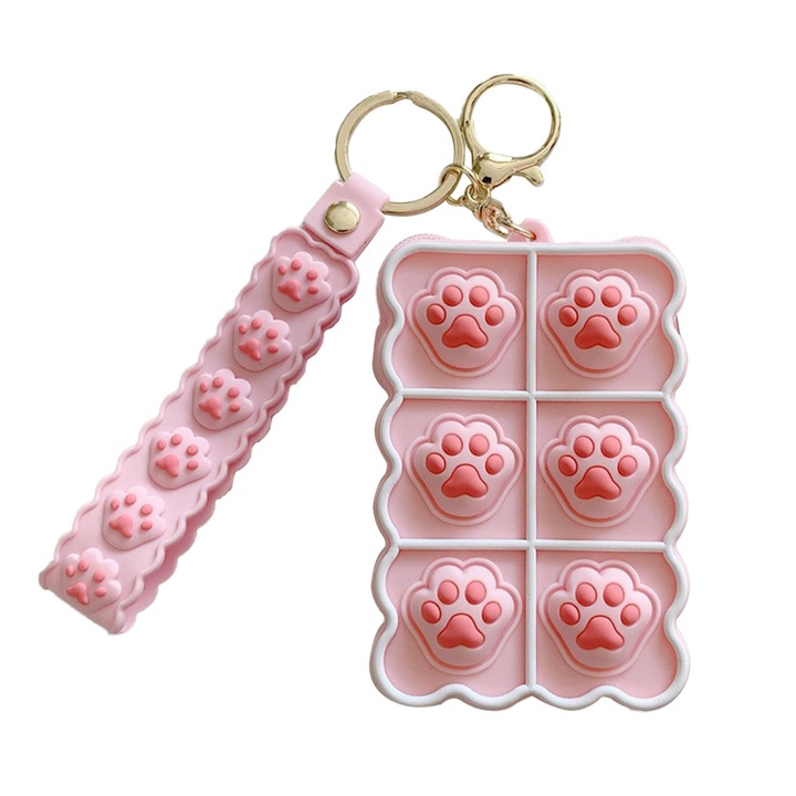 Portofel Monede, QttvbTna, Mini, Design Kawaii, Multifunctional, Multicolor