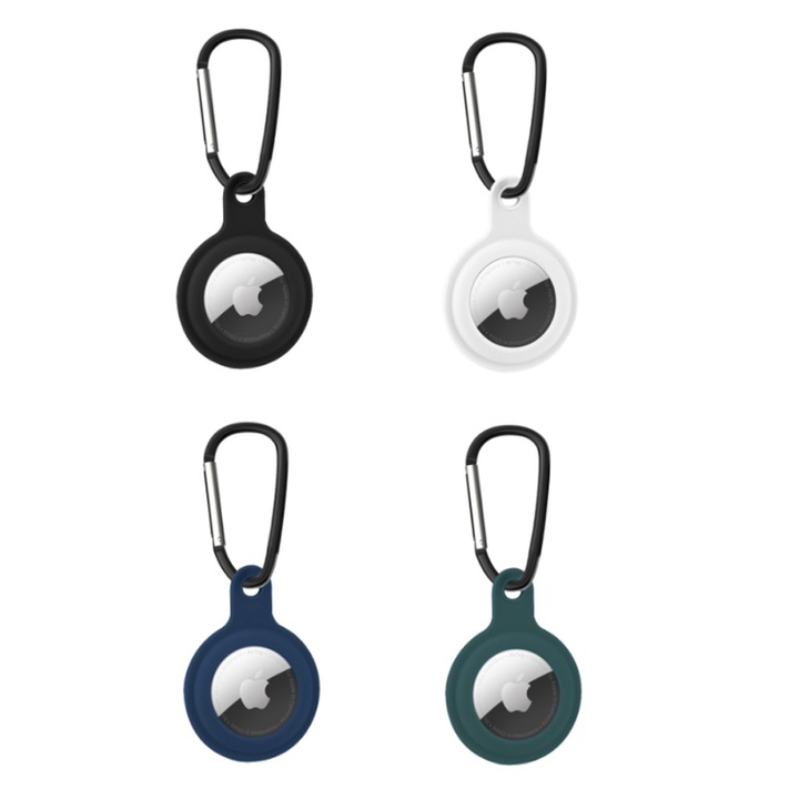 Absorbtie socuri, breloc usor de utilizat pentru Airtag Accesorii pentru GPS Tracker Articole, pachet de 4