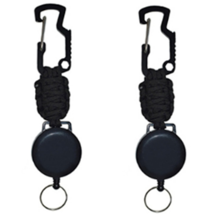 Breloc retractabil Enforose, rezistent, cu cablu din otel de 29.5 inch, acoperire anti-coroziune, pentru utilizare multipurpose