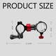 Suport umbrela pentru scaun de pescuit, QttvbTna, 2.3-2.7cm, negru/rosu