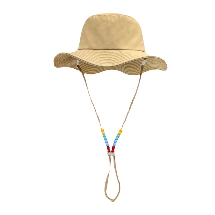 Дамска шапка, QttvbTna, Акрил, 56-58 см, Жълта