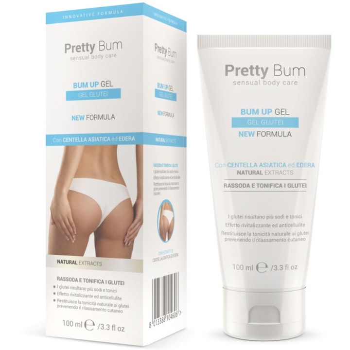 Gel tonifiere fese Intimate Line Pretty Bum, extracte naturale, 100ml