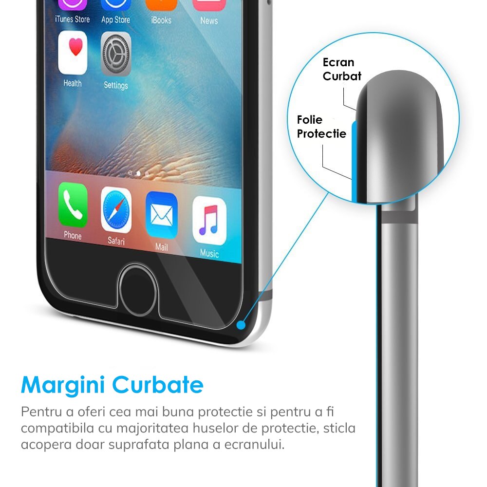 Folie de protectie Macomi™ din sticla 2.5D, pentru Huawei P9 Lite 2017 / P8 Lite 2017, Transparent
