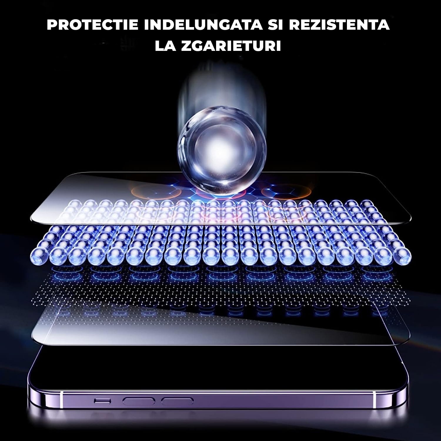 Folie Sticla pentru Samsung Galaxy A05s Privacy Daden MaxProtection, Full Cover, Protectie Profesionala, Ultra Rezistenta, Calitate Premium