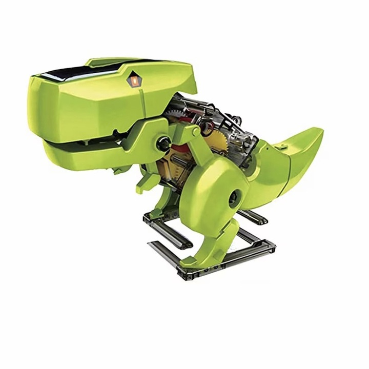 Образователна играчка, Робот динозавър 3 в 1, Green Yupy®