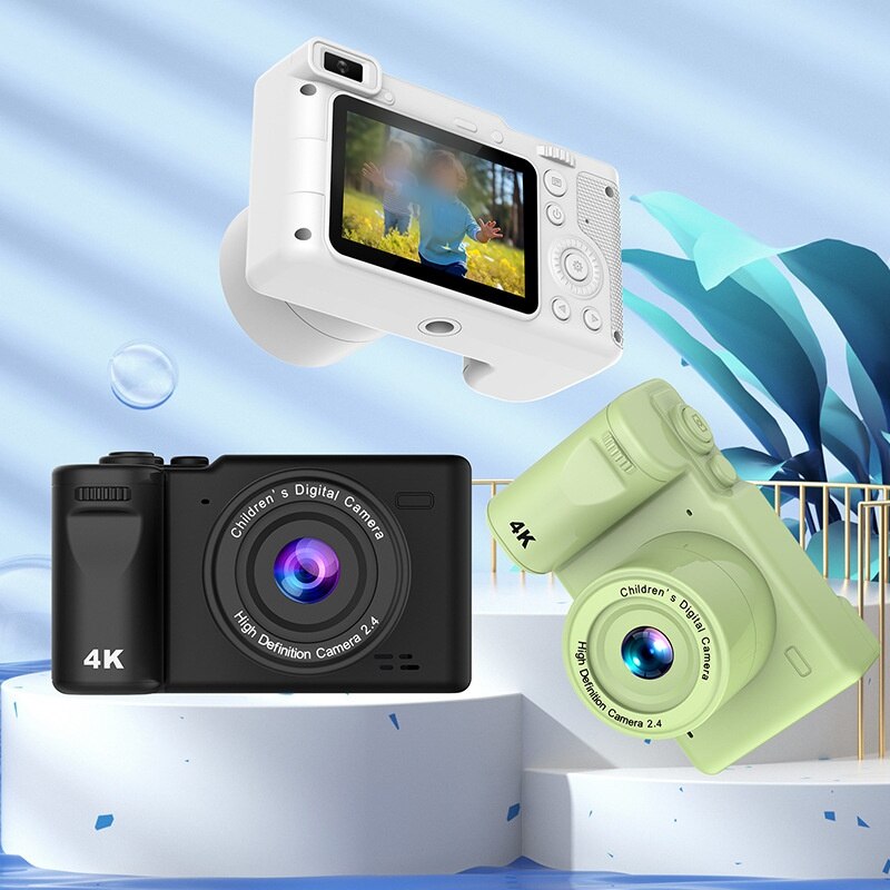 Camera digitala, echipata cu trepied, 1080p, zoom 4x, recunoastere ...