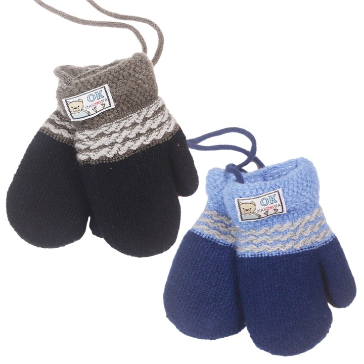 Gyerek kesztyű, meleg, gyapjú, uniszex, csecsemőknek és kisgyermekeknek