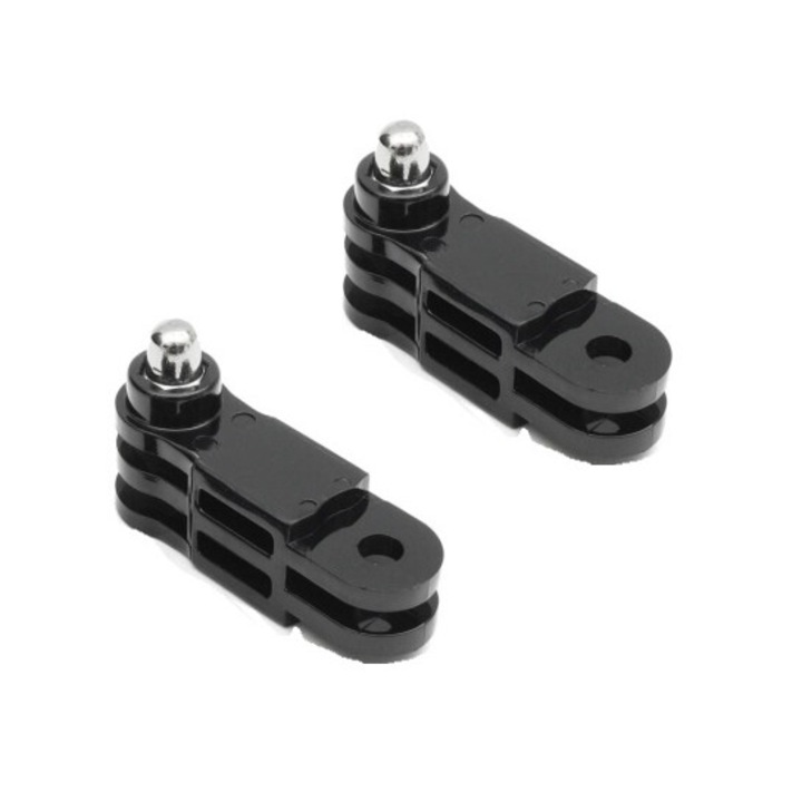 Комплект 2 5 см адаптера, в различни посоки, Съвместими с Gopro Hero Session Mini, insta360 one X, DJI Action, SjCam, Universal Cameras