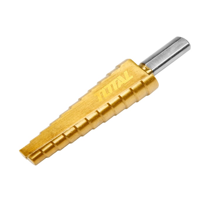 Burghiu TOTAL HSS 4341, finisaj titan, 4-22mm, tija rotunda