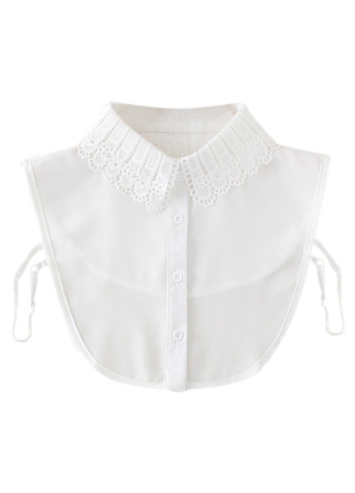 Levehető inggallér, BGHYHYHI, pamut, fehér, egy méret