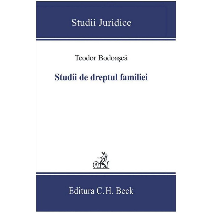 Studii de dreptul familiei - Teodor Bodoasca