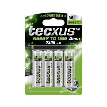 Acumulatori Tecxus AA 2300 mAh, preincarcati, gata de utilizare, blister de 4 buc Acumulatori Tecxus AA 2300 mAh, preincarcati, gata de utilizare, blister de 4 buc