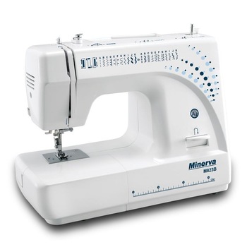 Masina de cusut Minerva M823B, 23 programe, 800 imp/min, Alb Masina de cusut Minerva M823B, 23 programe, 800 imp/min, Alb