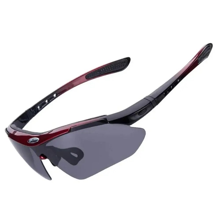 Ochelari de soare sport, Rockbros 10141, fotochromatici, protectie UV400, rosu