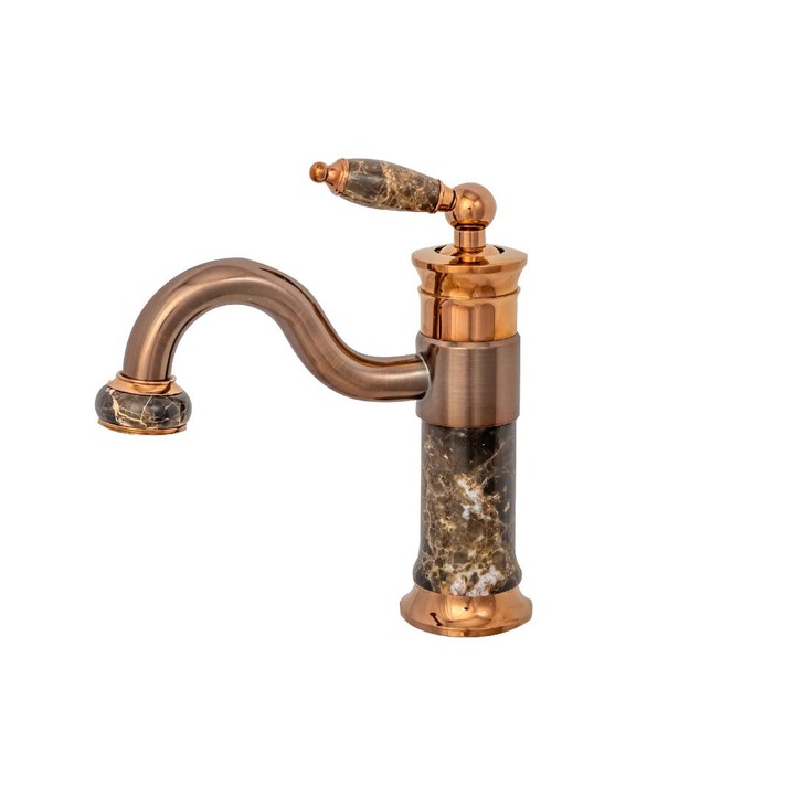 Közepes magasságú mosdócsaptelep JADE rose-gold