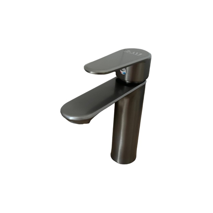 Baterie chiuveta baie premium, H pipa 14cm, H total 17.5cm, L pipa 14cm, dark grey, AVI-4455