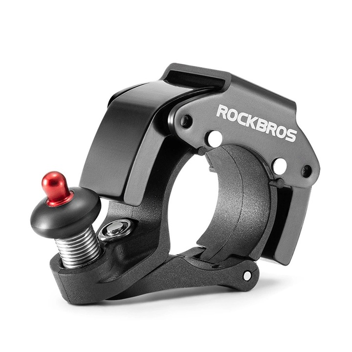 Rockbros biciklicsengő, 34210006001 modell, C alakú, fekete