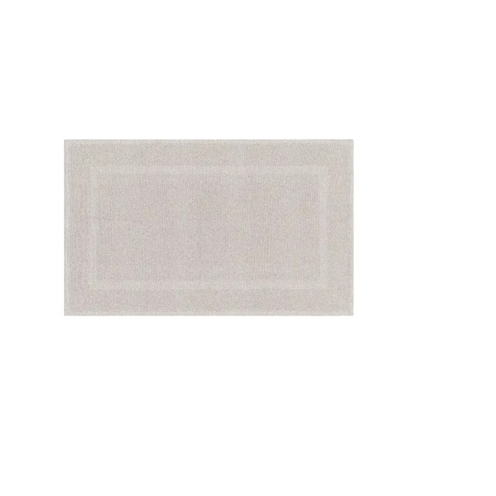 Правоъгълен килим за баня, бежов, 70 x 120 см • GoodHome Cellna