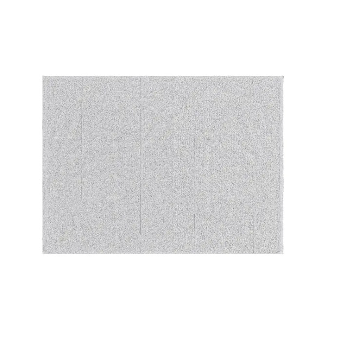 Постелка за баня BURRAQ GoodHome Drina, Правоъгълен, сива, 50 х 70 см