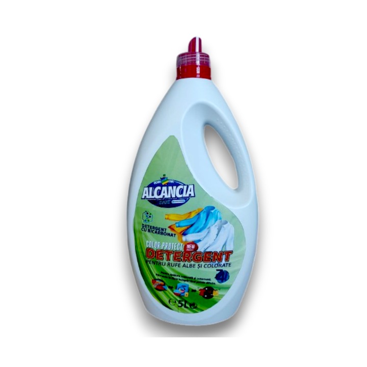 Detergent lichid cu bicarbonat, pentru rufe albe si colorate, 5 L