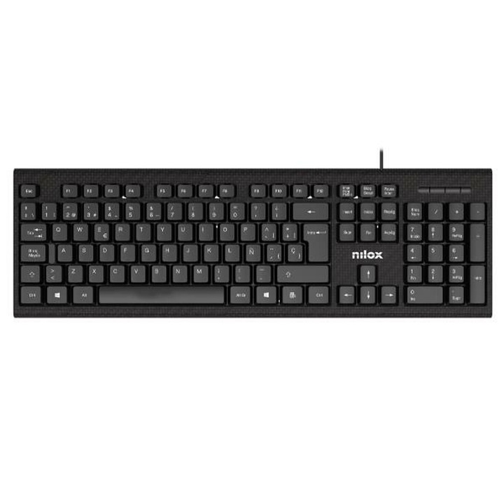 Tastatura Nilox NXKBE000011 Negru Qwerty Spaniola