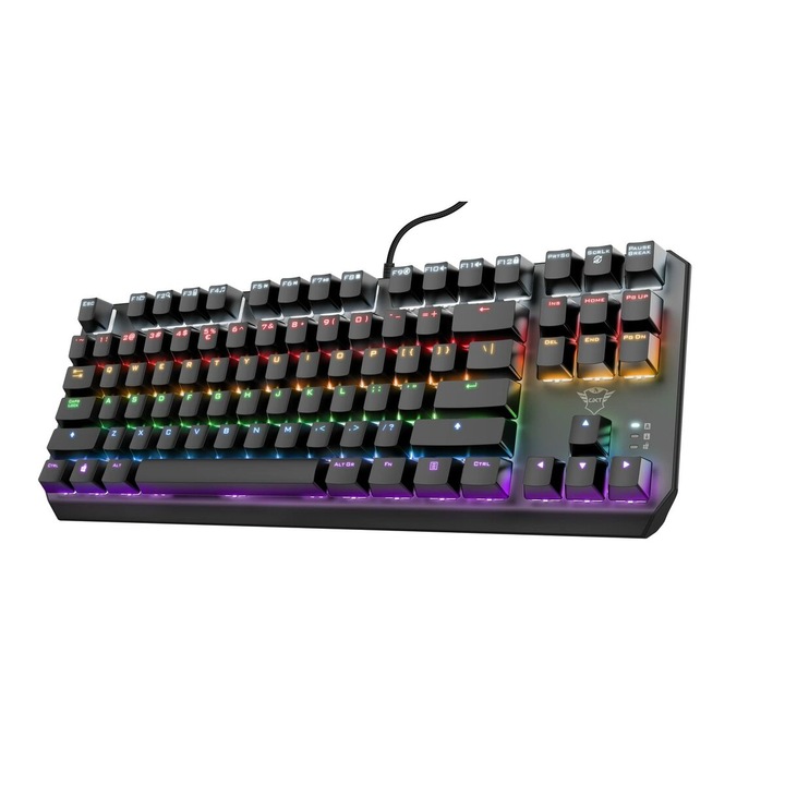Tastatura Gaming Trust 24407 Negru Qwerty Spaniola