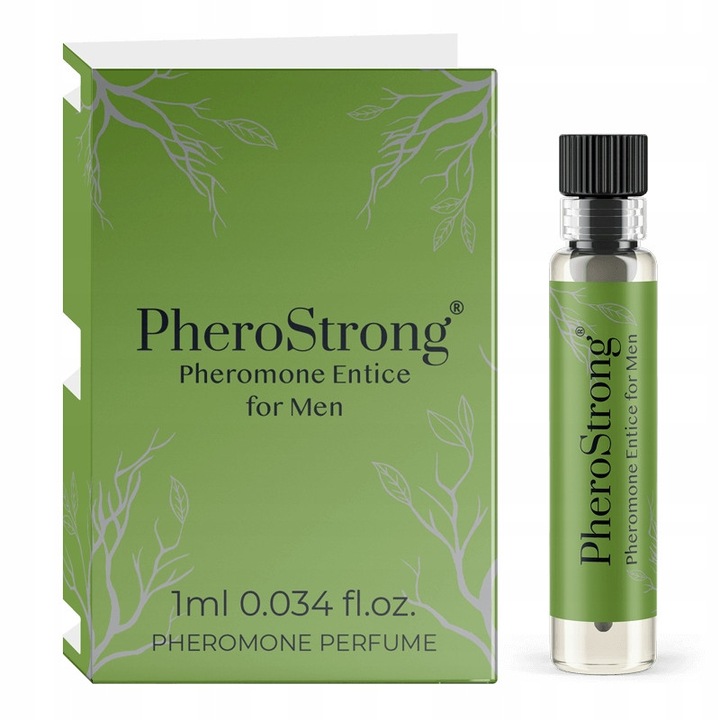 Parfum Cu Feromoni, Pherostrong, Entice, Parfum Lemnos, Nota De Fond Bergamota Calabreza, Nota De Inima Floare De Portocal, Nota De Baza Lemn, Patchouli, 1 ml, 1 Buc