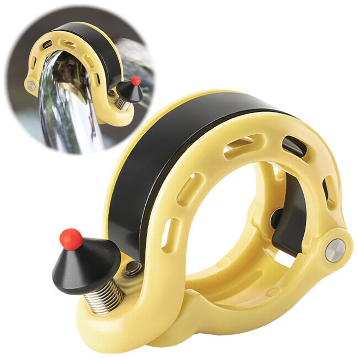 Dzwonek Rowerowy Rockbros 34210028004, 100 dB, Zapada, Galben