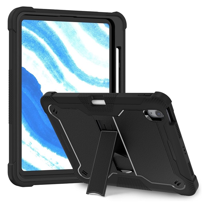 Калъф fixGuard Rugged TabShell + Screen Protector за iPad Air 11 (2024) - Black
