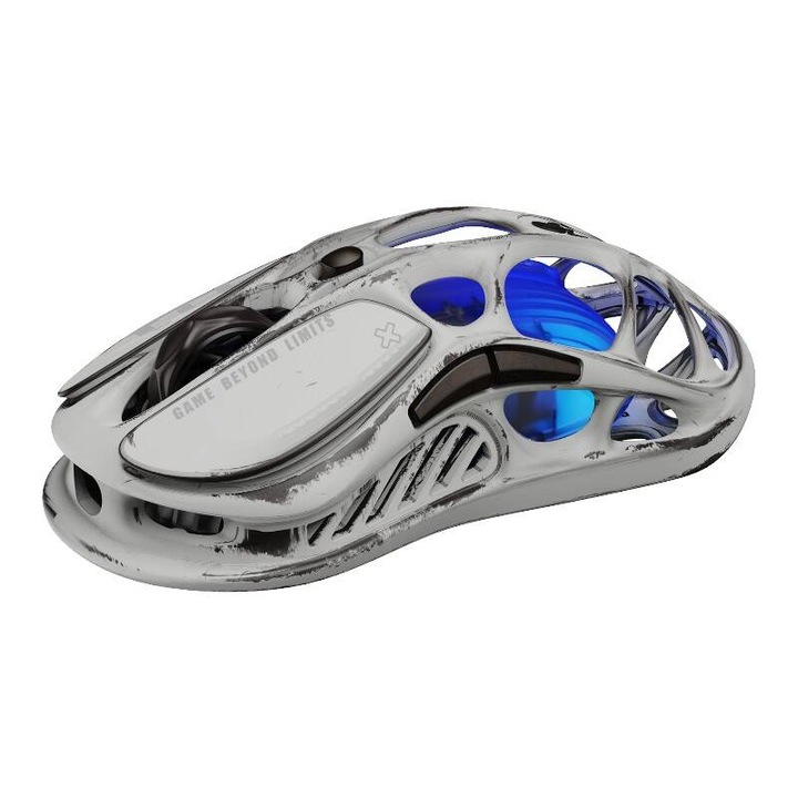 Безжична геймърска мишка GravaStar Mercury M1 Pro, сензор PAW 3395, 26000 DPI, сива