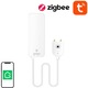 Senzor de apa smart ST19, ZigBee, Tuya, Control aplicatie, Lungime cablu 1m, Alb