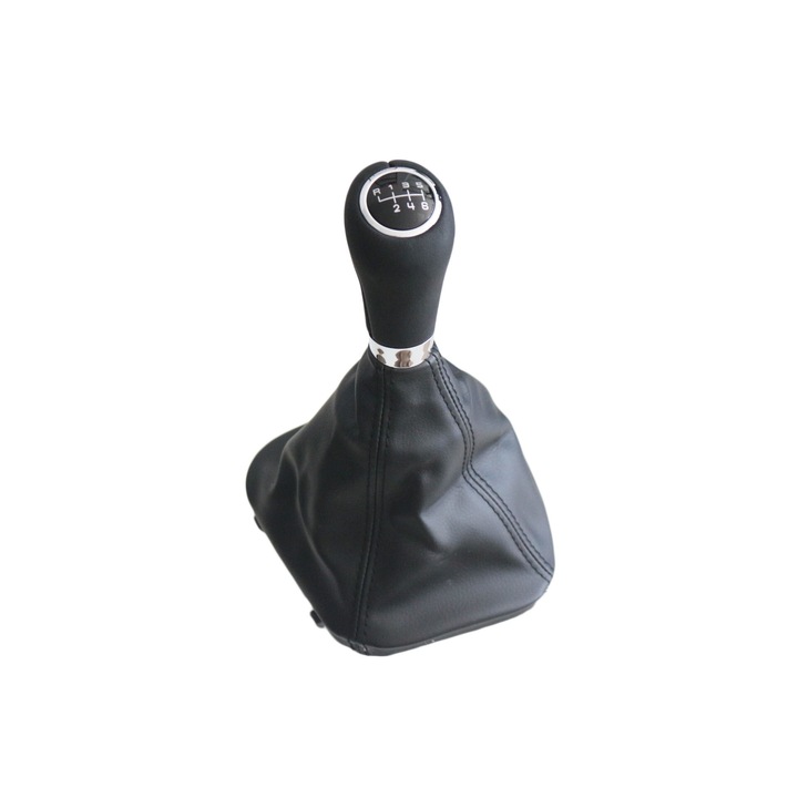 Топка с маншон за скоростен лост Emzone за Mercedes C W203 S203 CLK W209, 6 скорости, Кожа, Черен