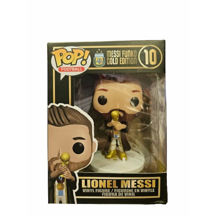 Figura labdarúgó, Lionel Messi, műanyag, 10 cm