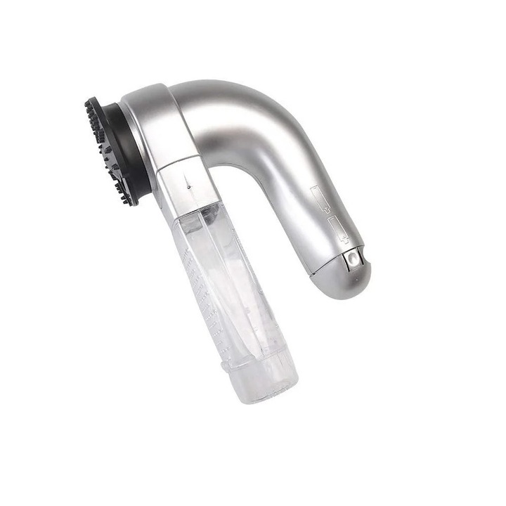 Прахосмукачка за кучета и котки, безжична, с отделение за събиране на косми, сив металик