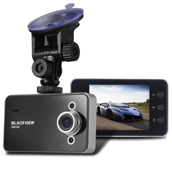 DVR камера за кола, Full HD 1080P, със сензор за движение, 2,7-инчов LCD дисплей, черна