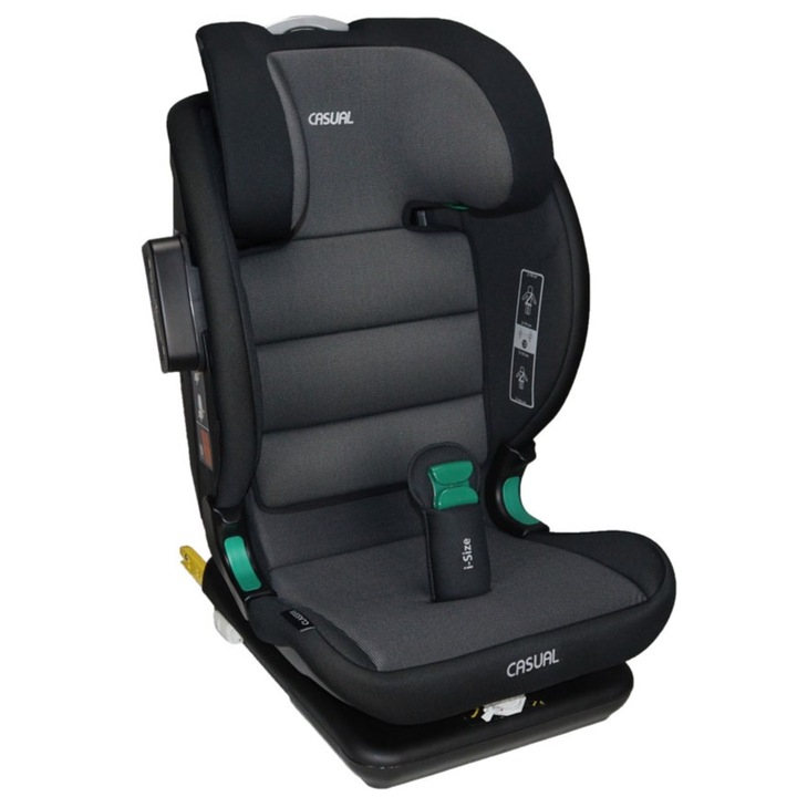 Столче за кола i-size Casual Classfix Pro, isofix, 100-150 cm / 15-36 кг, Черен