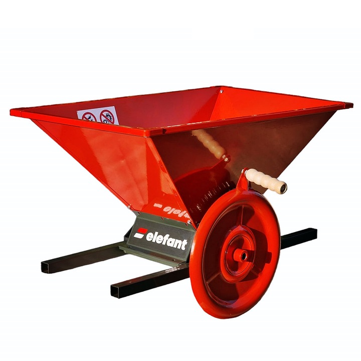 Zdrobitor manual de struguri BRG MGC-1, 55 L, cuvă din oțel, tambur din aluminiu