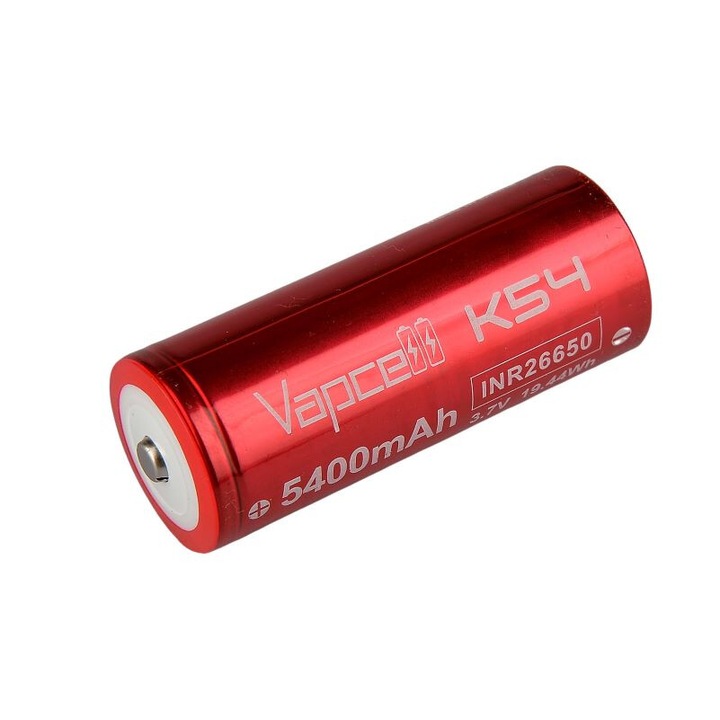 Батерия Dulotec, Vapcell K54, 26650, 5400mAh, 15A с изпъкнал плюс