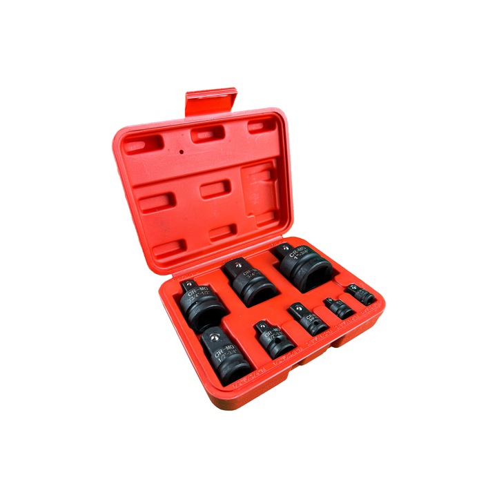 Dugókulcs átalakító adapter készlet, GeboTools, 8 db