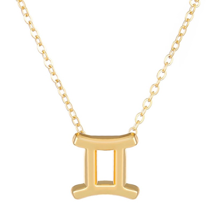 Gemini nyaklánc, ötvözet, arany