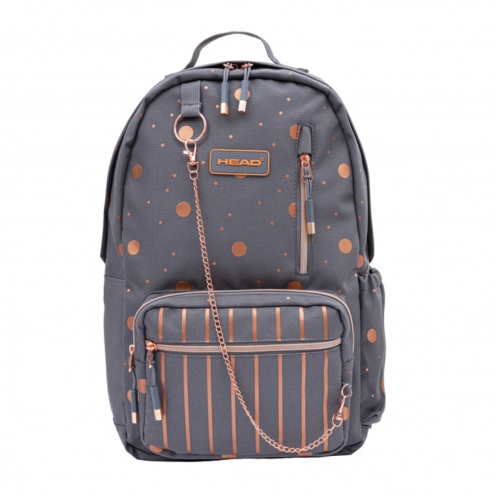 Rucsac HEAD Gri auriu, AB100, 42x29x18 cm