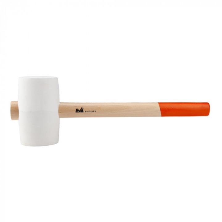 Fehér gumikalapács fa nyéllel, kg: 0,68, AGT-1056